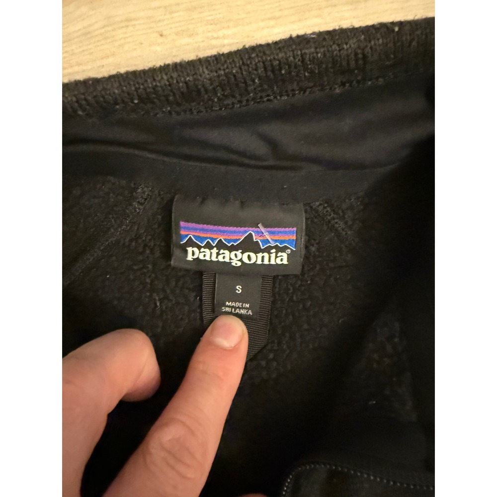 Patagonia Better Sweater Full Zip Fleece Jacket Mens Small Black Chewy Logo - Picture 2 of 9
